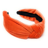 Orange Velour Knot Headband - Greige Goods