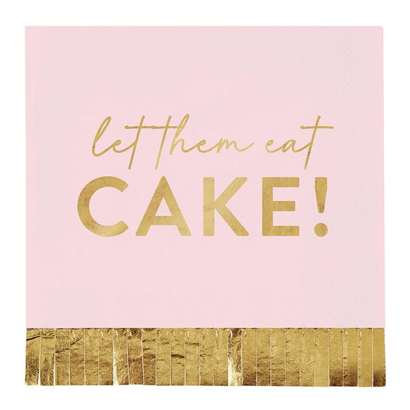 Let Them Eat Cake Fringe Napkin