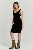 Nalani V-Neck Sweater Dress - Greige Goods