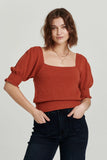 Eloise Square Neck Sweater - Greige Goods