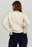 Carlotta Embellished Sweater - Greige Goods