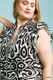 Curvy Girl Midi Ruffle Dress - Greige Goods