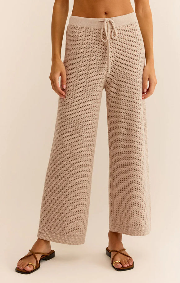 Costa Crochet Pants - Greige Goods