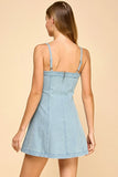 Denim Bustier Mini
