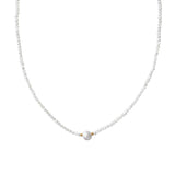 White Thin Pearl Necklace