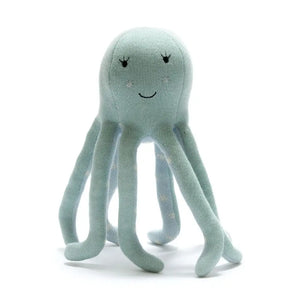 Knitted Octopus Plush Toy - Greige Goods