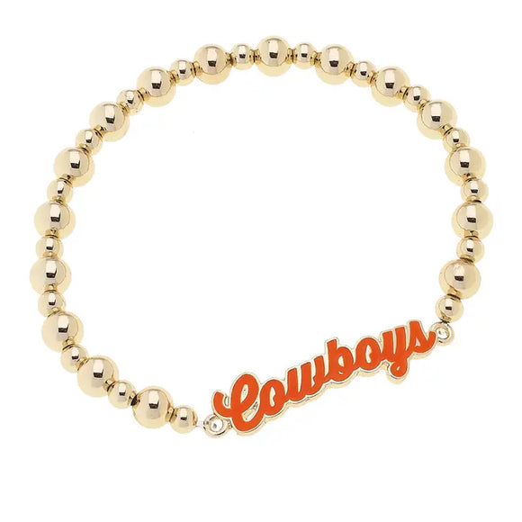 OSU Enamel Stretch Bracelet