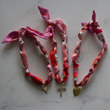 Cross Charm Scarf - Greige Goods