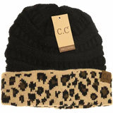 Leopard Cuff Beanie