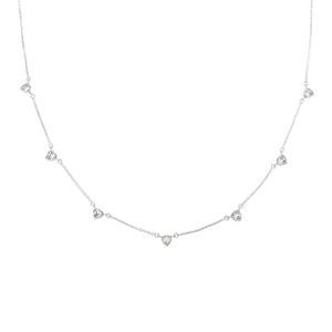 Silver CZ Drop Necklace - Greige Goods