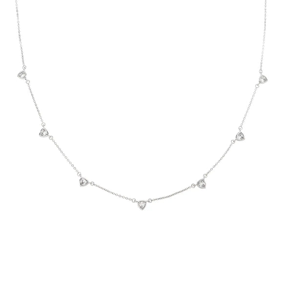 Silver CZ Drop Necklace - Greige Goods