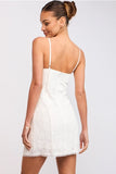 Eyelet Floral Embroidered Mini