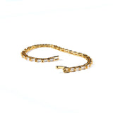 Gold Baguette Tennis Bracelet - Greige Goods