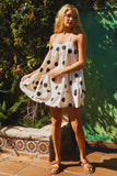Tie-Strap Trapeze Mini Dress