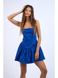 Halter Fit-and-Flare Mini - Greige Goods