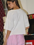 Cherry and Ribbon Top - Greige Goods