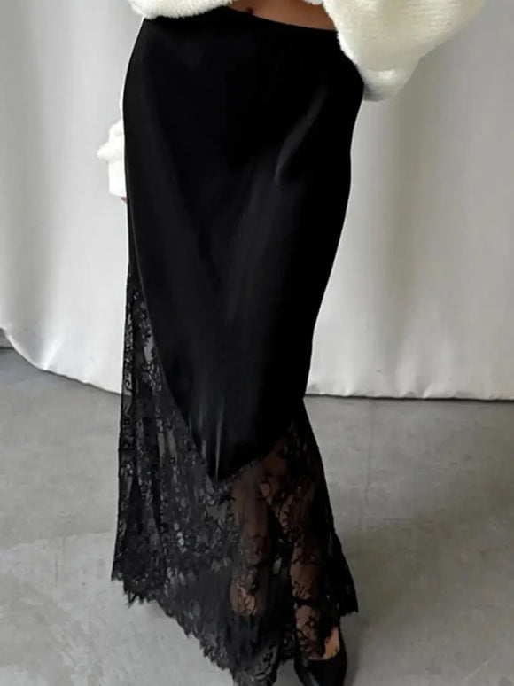 Elegant Lace Maxi Skirt
