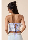 Tie Front Corset Crop
