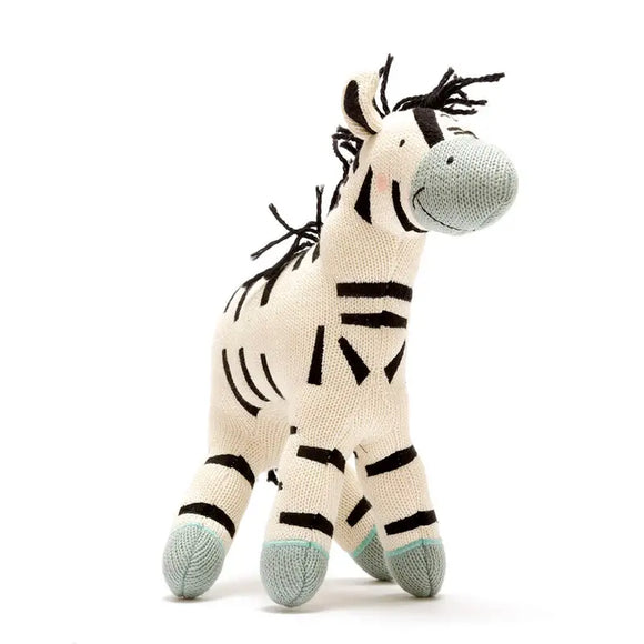 Large Zebra Plush Toy - Greige Goods
