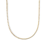 Gold Baguette Tennis Necklace - Greige Goods