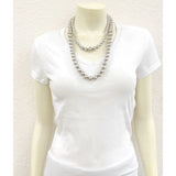 Western Silver-tone Bead Necklace - Greige Goods