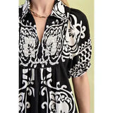 Printed Midi Dress