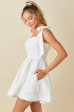 Stretch Denim Mini Dress - Greige Goods