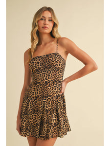 Leopard Sleeveless Mini Dress