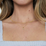 Shiny Cross Necklace - Greige Goods