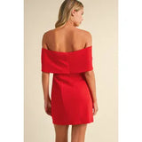 Buttondown Bow Mini Dress - Greige Goods