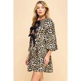 Front Ribbon Dress - Greige Goods