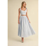 Top and Midi Skirt Set - Greige Goods