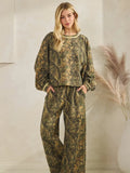 Camo Long Sleeve Pants Set