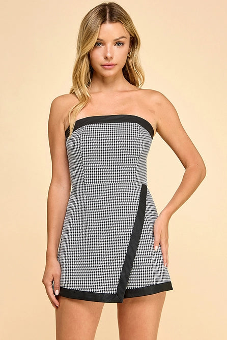 Houndstooth Romper