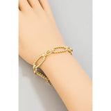 Twisted Oval Bracelet - Greige Goods