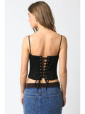 Reese Suede Top - Greige Goods