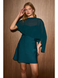 Whisper Cape Mini Dress