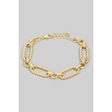Twisted Oval Bracelet - Greige Goods