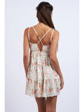 Floral Tiered Mini Dress - Greige Goods