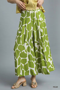 Abstract Wide Leg Pants - Greige Goods
