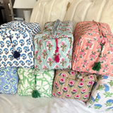 Quilted Print Make-up Bag