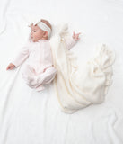 Ruffle Knit Baby Blanket