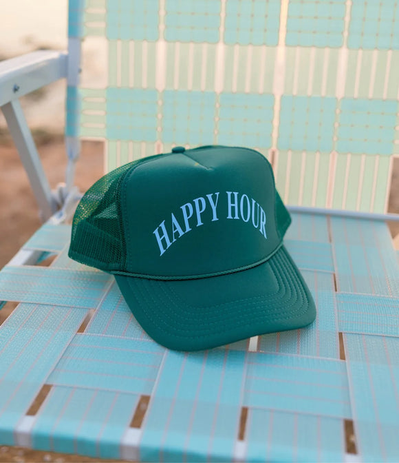 Happy Hour Trucker Hat - Greige Goods