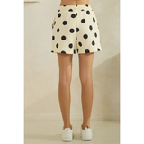 Polka Dot Sweatshorts - Greige Goods