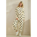 Polka Dot Sweatpants - Greige Goods
