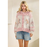 Horse Print Sweater - Greige Goods