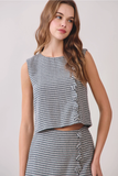 Houndstooth Top and Skirt Set