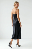 Satin Maxi Slip Dress - Greige Goods