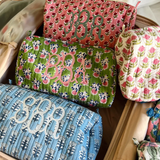 Quilted Print Make-up Bag