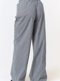 Gingham Plaid Wide Leg Lounge Pant - Greige Goods